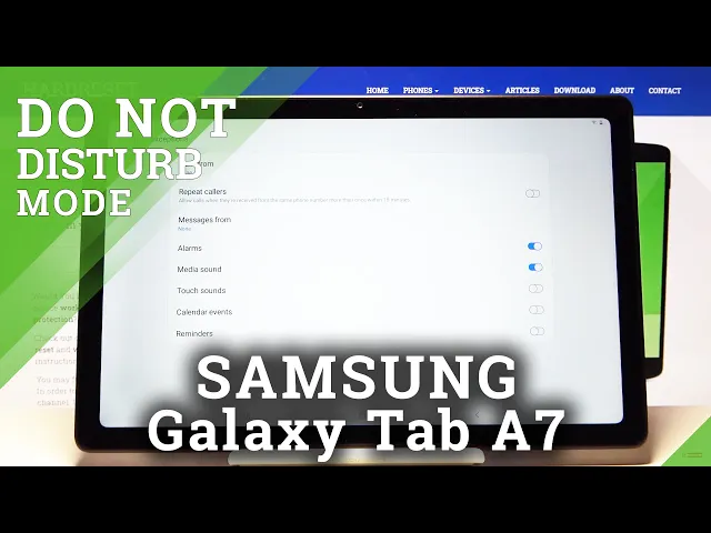 Video thumbnail for How to Enable Do Not Disturb Mode on SAMSUNG Galaxy TAB A7 2020 -  Block Sounds