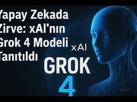 Video thumbnail for xAI’nın Grok 4 Modeli Tanıtıldı  #Grok4 #YapayZeka #xAI