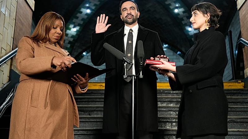 Video thumbnail for Ugandan-born Zohran Mamdani is sworn in as mayor of New York City