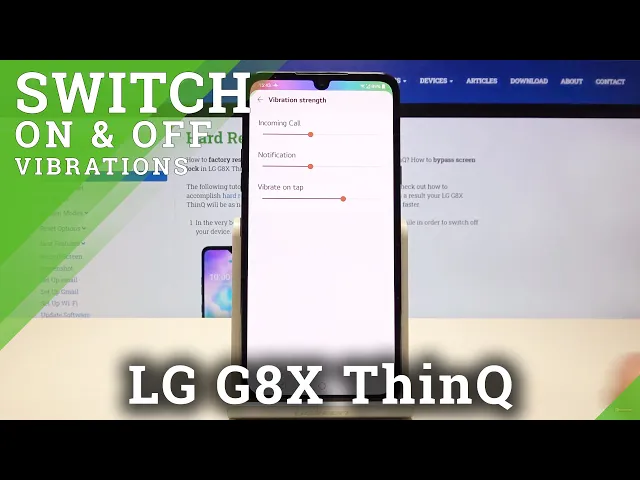Video thumbnail for How to Change Vibration Settings on LG G8X ThinQ – Vibration Mode