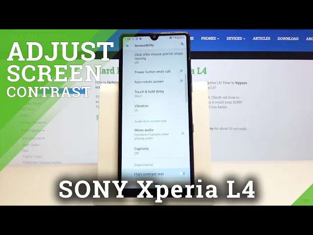Video thumbnail for How to Set High Contrast in SONY Xperia L4 – Adjust Screen Contrast