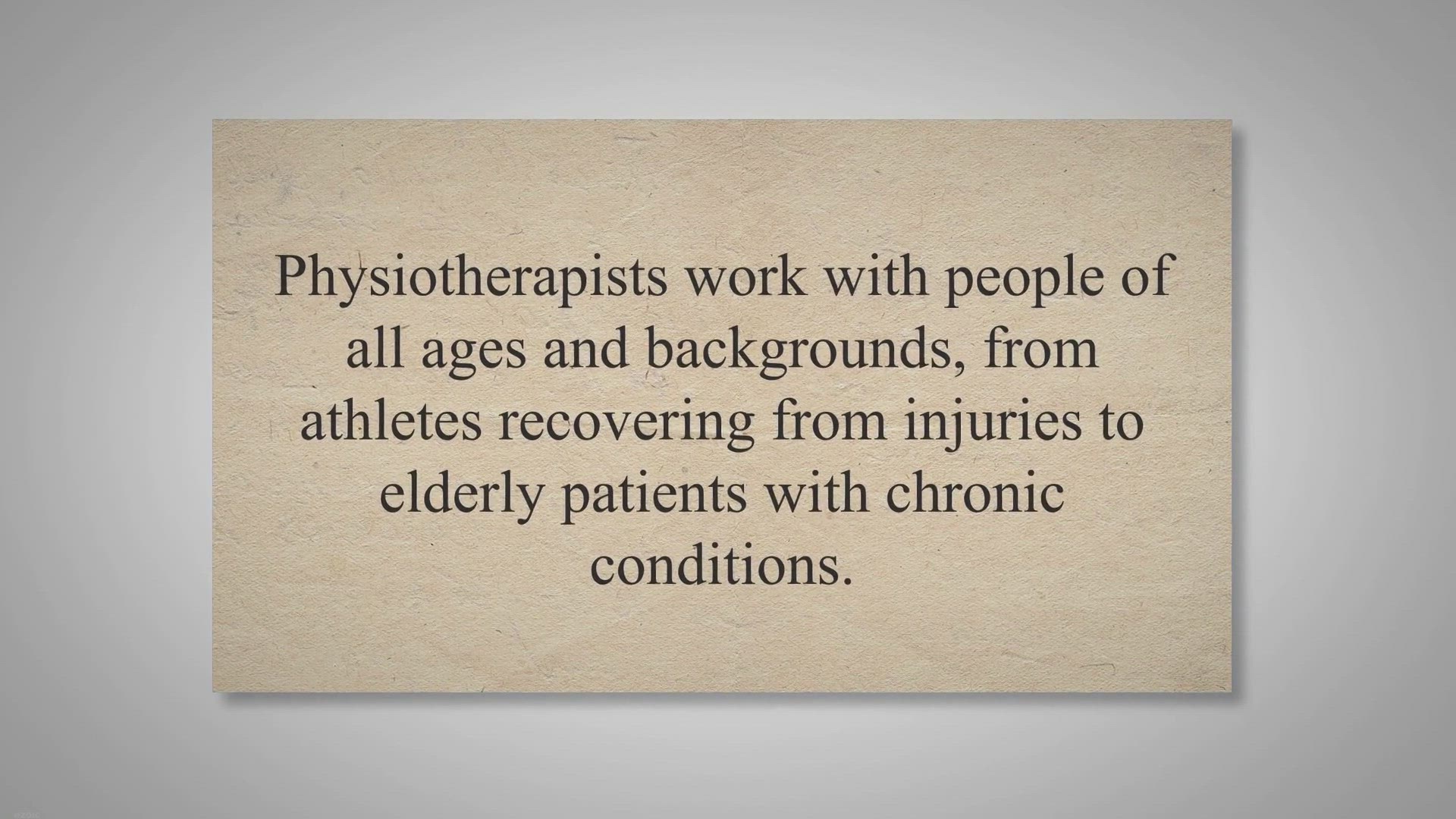 Video thumbnail for The Power of Physiotherapy: Exploring the Physical and Psychological Benefits
