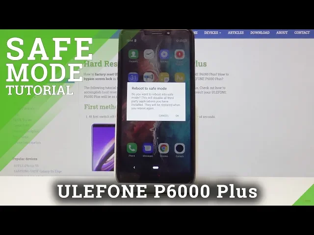 Video thumbnail for Safe Mode in ULEFONE P6000 Plus - Diagnostic Mode Tutorial