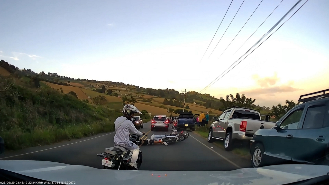 Video thumbnail for Motorcycle Crash on Irazú Volcano Descent in Costa Rica
