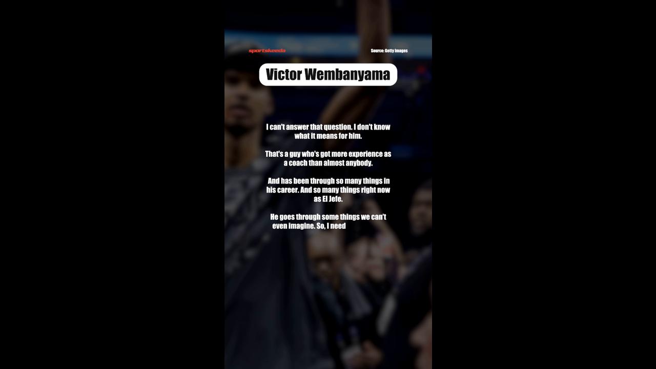 Video thumbnail for Victor Wembanyama’s Emotional Message to Gregg Popovich After Spurs Beat Thunder in Game 7
