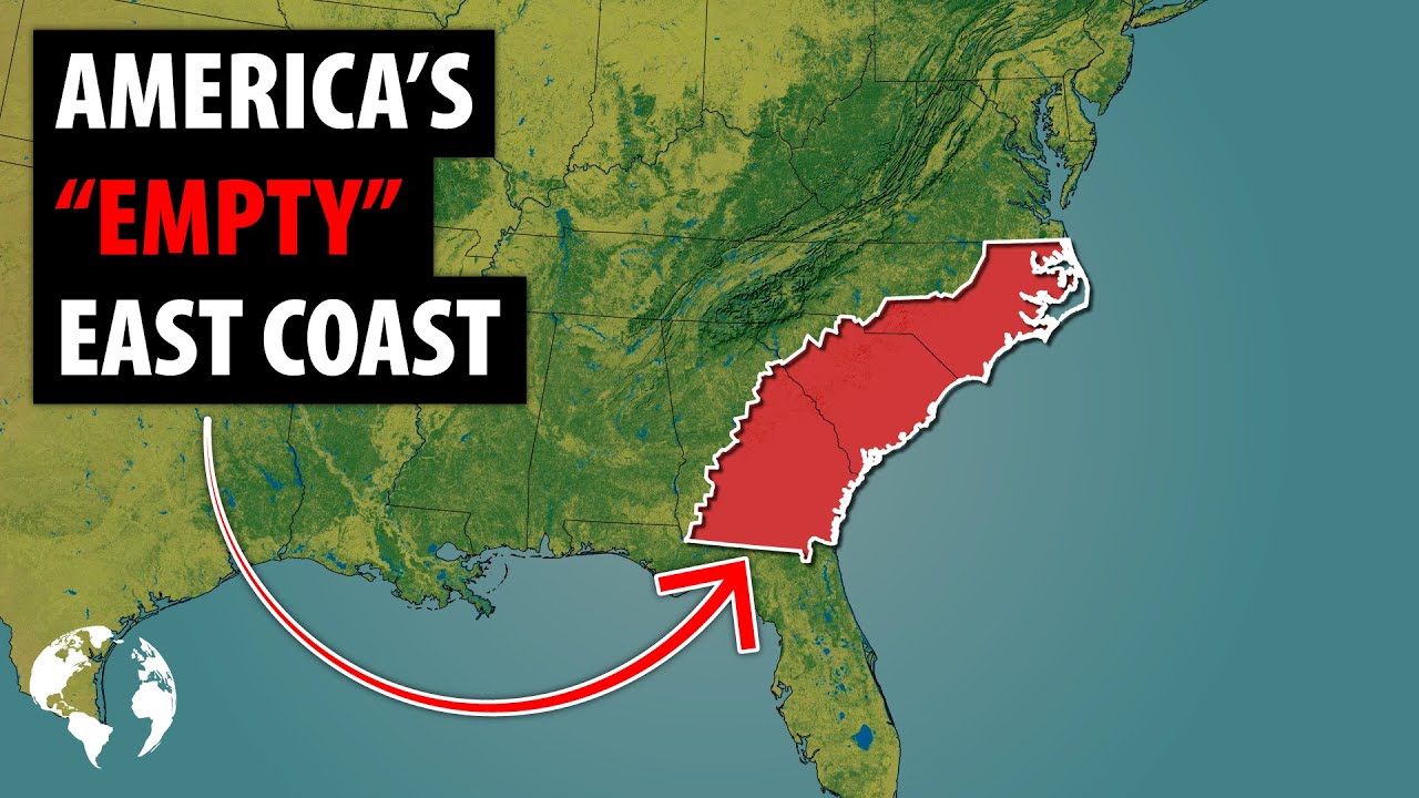 Video thumbnail for Why So Few Americans Live In This HUGE Area Of The East Coast