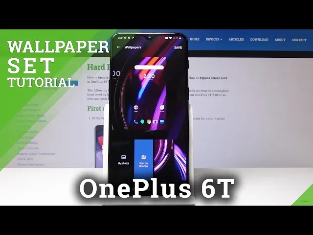 Video thumbnail for How to Change Wallpaper in OnePlus 6T - Update Lock & Home Screen