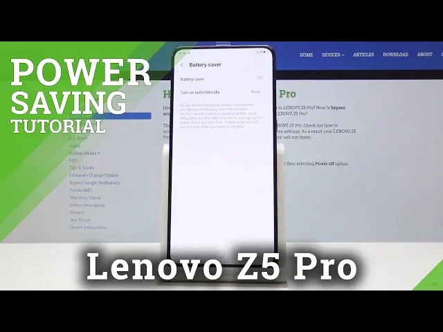 Video thumbnail for How to Activate Power Saver in LENOVO Z5 Pro - Extend Battery Life