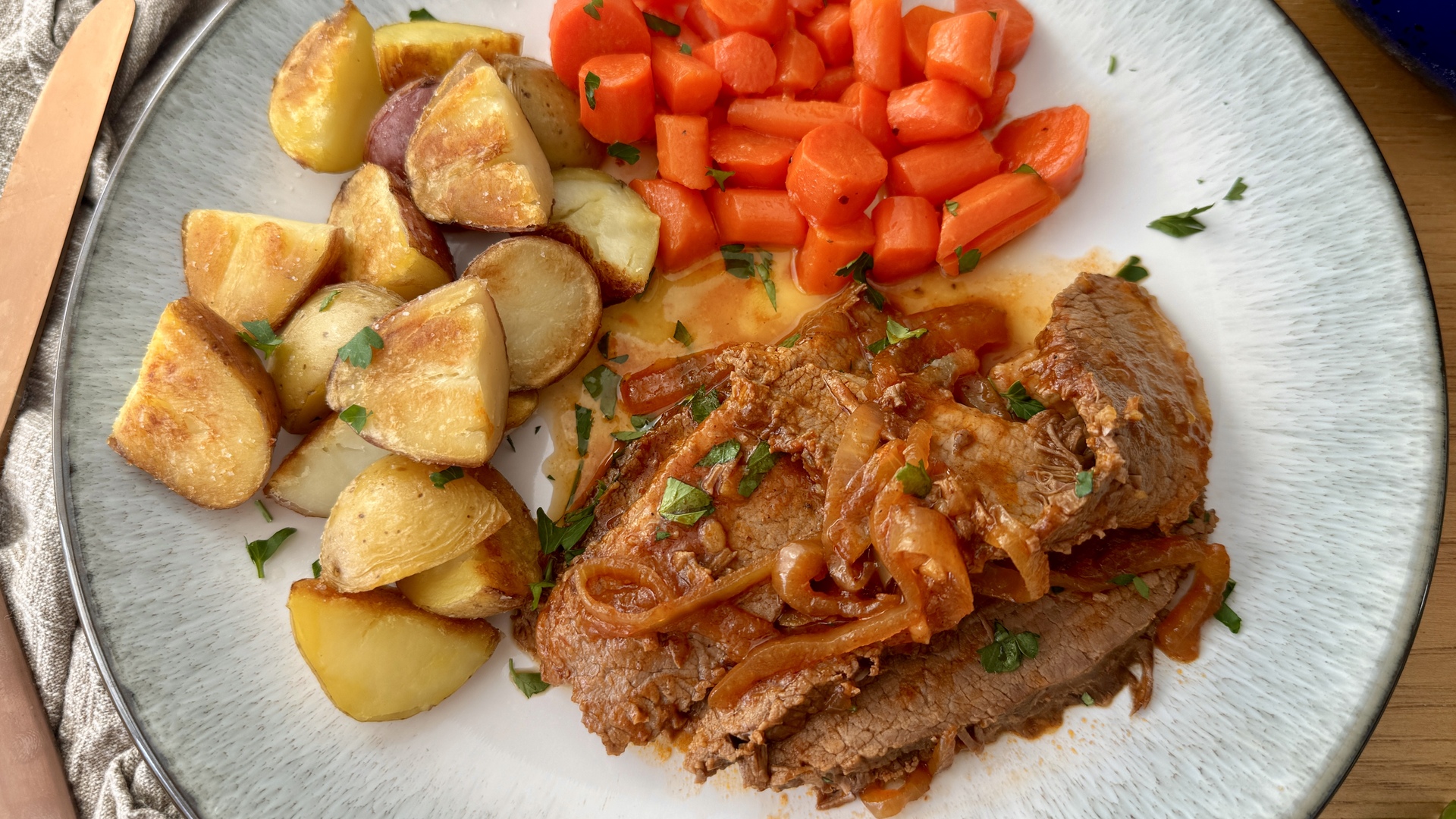 Video thumbnail for Passover Braised Brisket Recipe