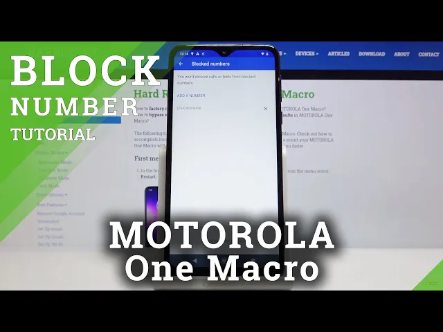 Video thumbnail for How to Block Contacts in MOTOROLA One Macro – Block Calls and Messages