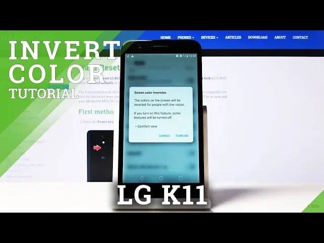Video thumbnail for How to Invert Colors in LG K11 – Activate Color Inversion / Dark Mode