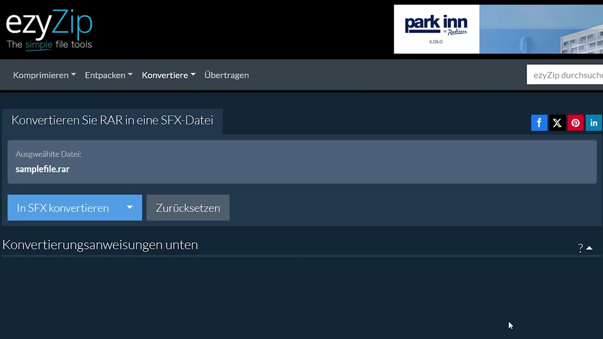 Video thumbnail for 📦 RAR in SFX Online Kostenlos Umwandeln | Keine Softwareinstallation Erforderlich