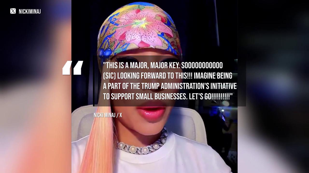 Video thumbnail for Nicki Minaj to judge Trump-backed business competition.