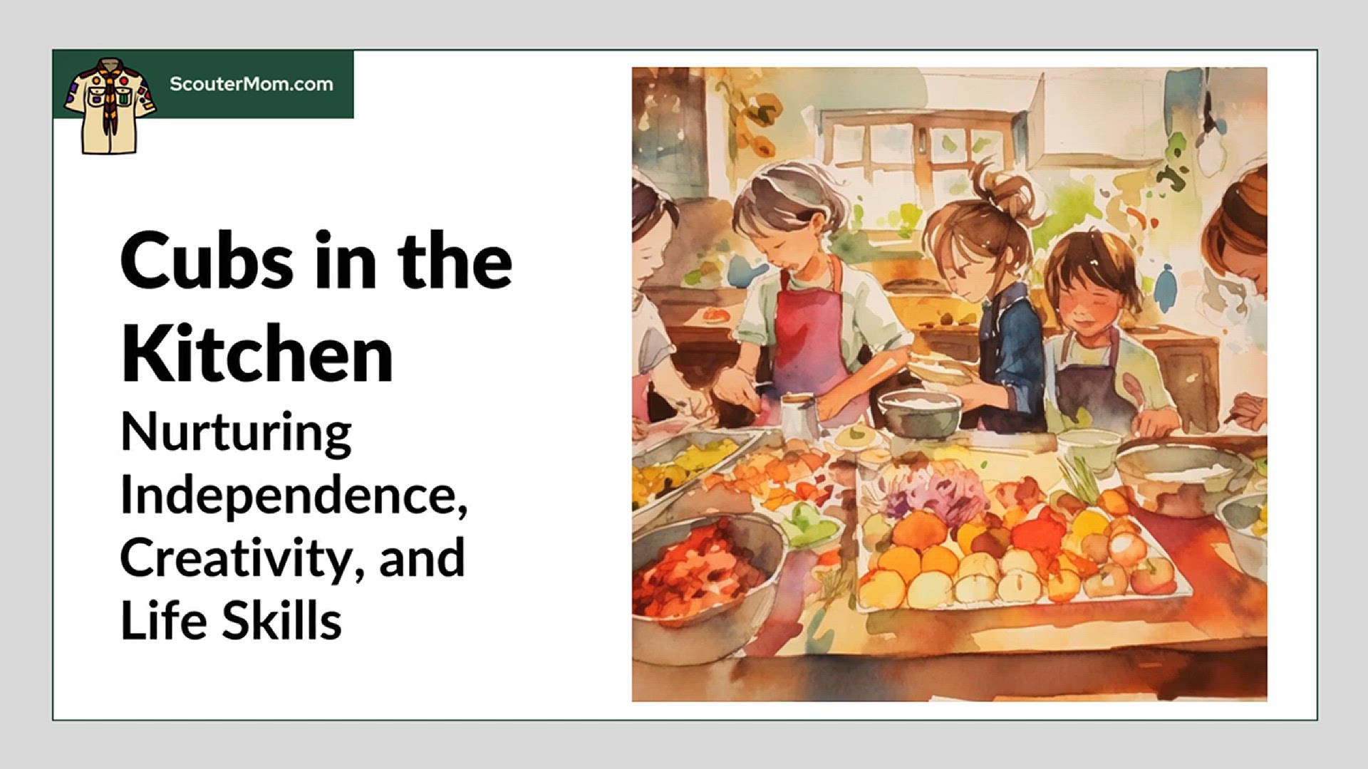 'Video thumbnail for Cubs in the Kitchen: Nurturing Independence, Creativity, and Life Skills'