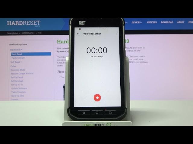 Video thumbnail for How to Record Sounds on CAT S40 – Recording Option