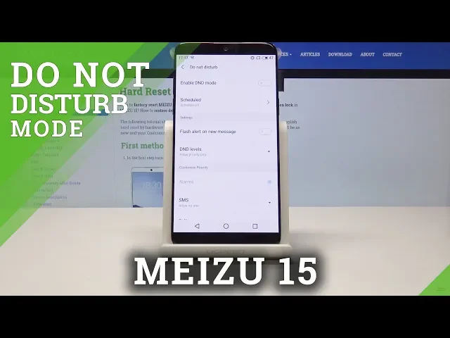 Video thumbnail for How to Activate DND Mode in MEIZU 15 - Block Sounds & Vibrations