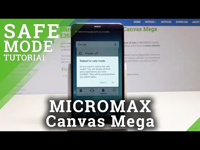 Video thumbnail for How to Boot into Safe Mode on MICROMAX Canvas Mega - Enter & Exit Safe Mode