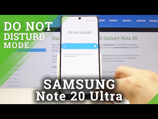 Video thumbnail for How to Customize DND Mode in SAMSUNG Galaxy Note 20 – Do Not Disturb Mode