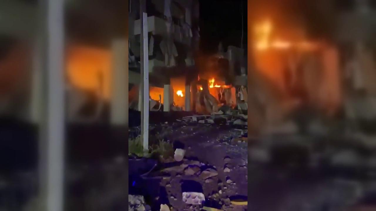 Video thumbnail for Lebanon: Aftermath of Overnight Israeli Airstrike in Southeren Lebanon.