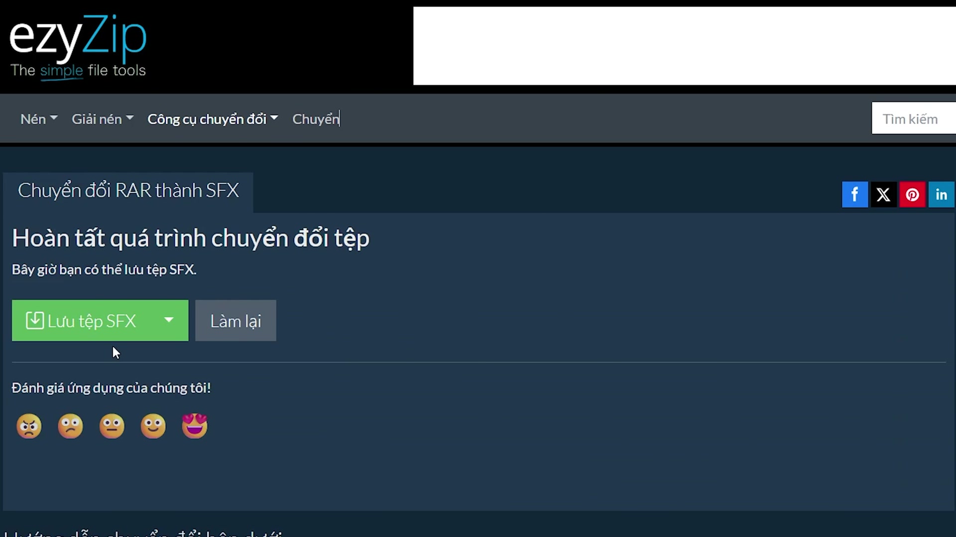 Video thumbnail for 📦 Cách Chuyển Đổi RAR Sang SFX Trực Tuyến Miễn Phí | Không Cần Cài Đặt Phần Mềm