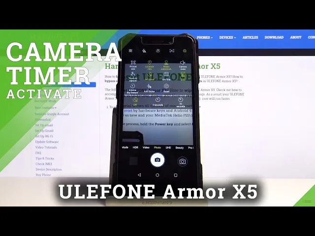 Video thumbnail for How to Turn On Camera Timer in ULEFONE Armor X5 – Camera Countdown