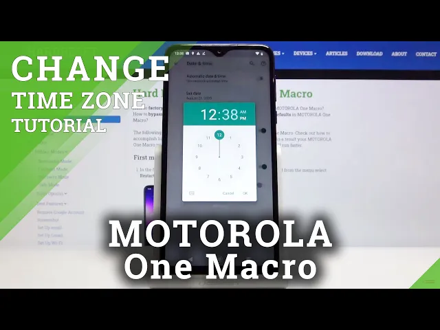 Video thumbnail for How to Change Date & Time Settings in MOTOROLA One Macro – Change Clock Format / Time Zone