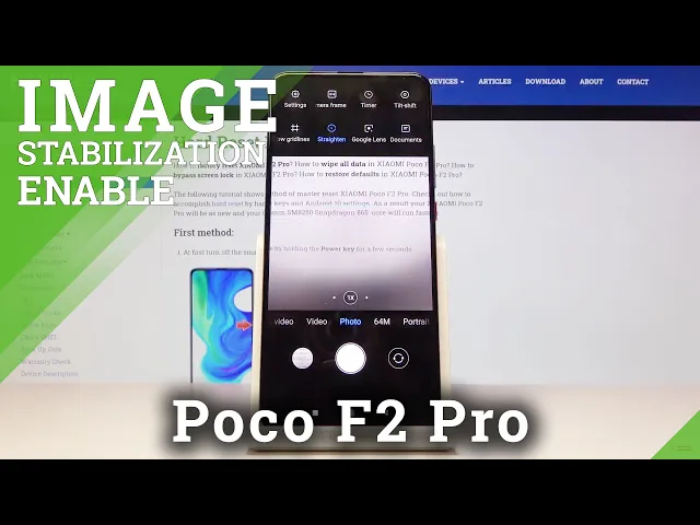 Video thumbnail for How to Turn On Leveler in Camera in XIAOMI Poco F2 Pro – Photo Stabilization