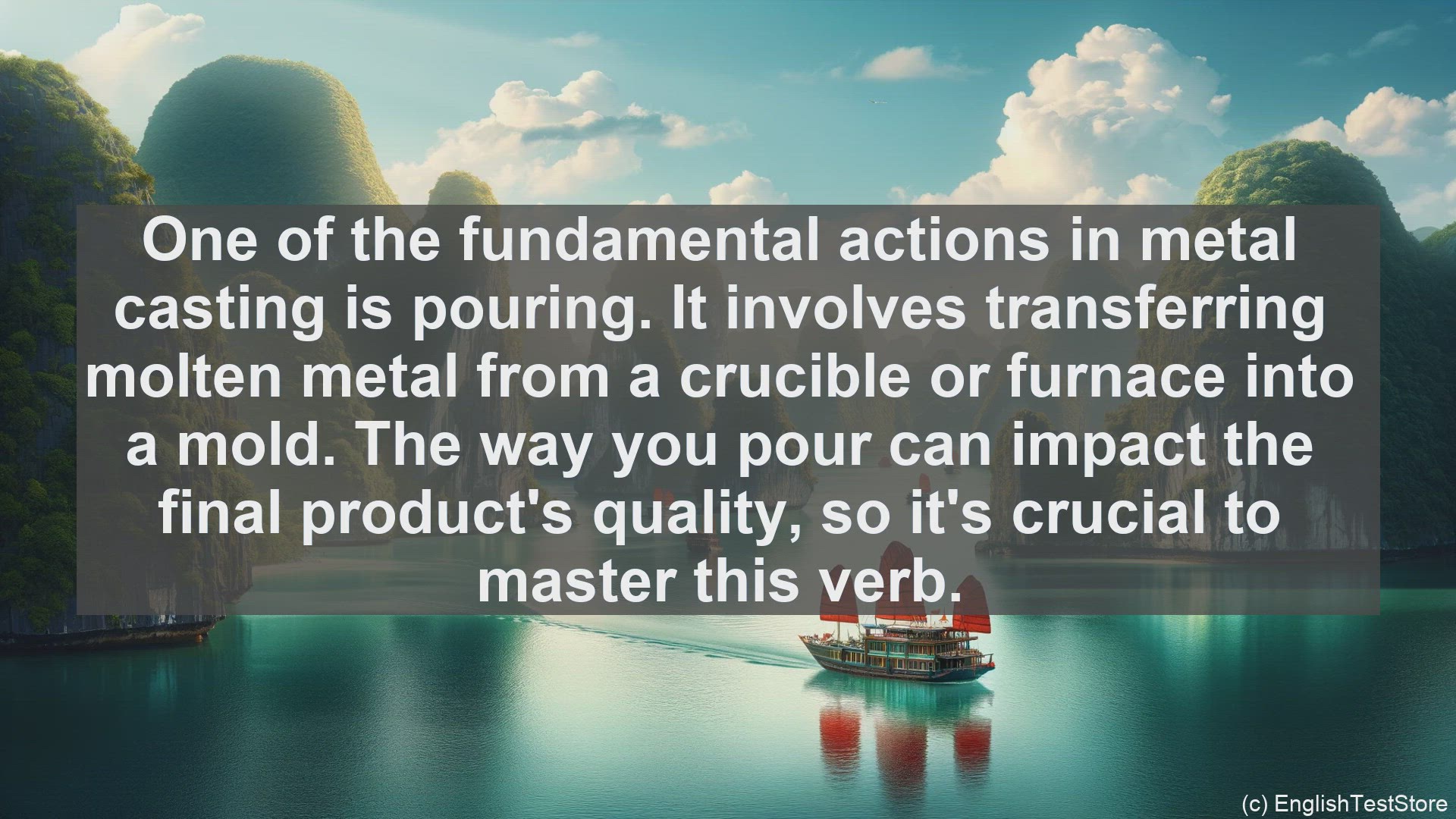 'Video thumbnail for Top 10 English Verbs for Metal Casting Machine Operator'
