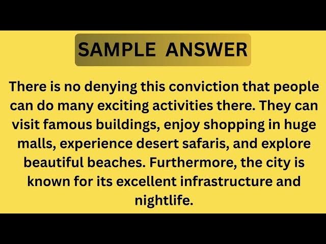 Video thumbnail for Describe a City That You Think Is Very Interesting or Famous | IELTS Cue Card 2026