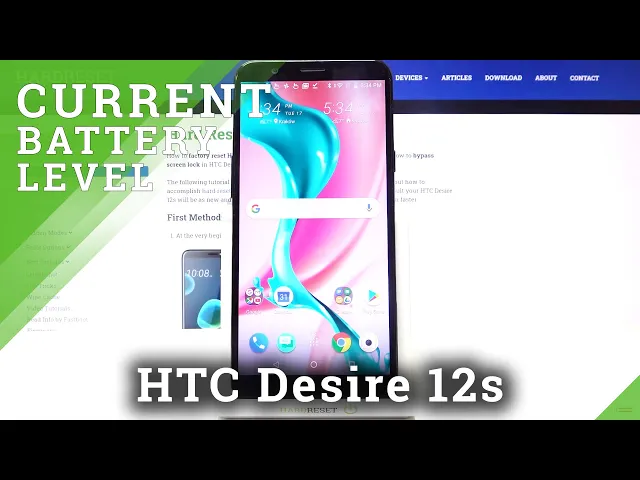 Video thumbnail for How to Manage Battery Percentage Icon in HTC Desire 12s?