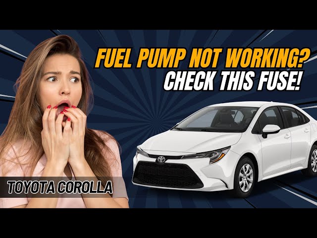 Video thumbnail for Toyota Corolla Fuel Pump Fuse & Relay Location (2007–2024) | Full Guide with Fix Tips!