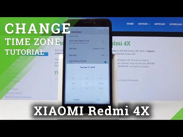 Video thumbnail for How to Change Date & Time in Xiaomi Redmi 4X - Time-Zone Settings