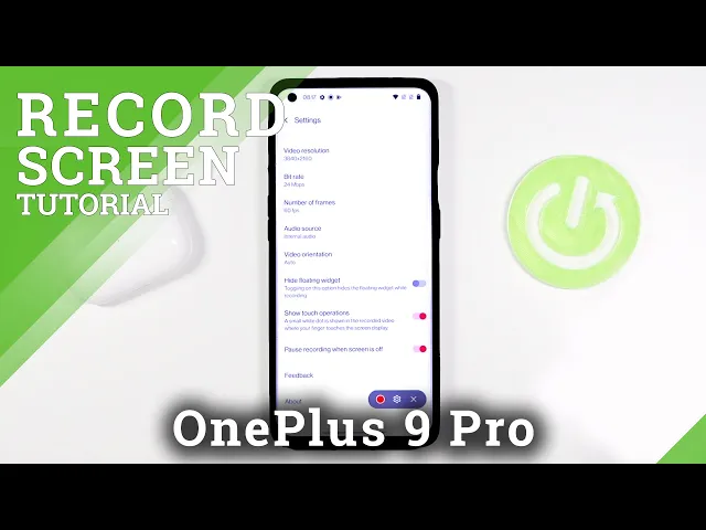 Video thumbnail for How to Enable / Disable Screen Touches in Screen Recorder - OnePlus 9 Pro