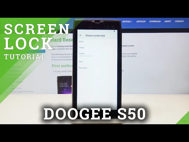 Video thumbnail for How to Change Lock Method in Doogee S50 - Choose Screen Protection Method