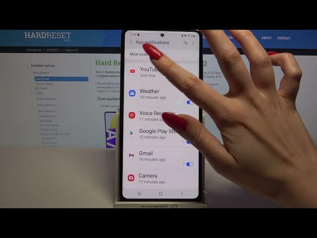 Video thumbnail for How to Personalize Notifications on SAMSUNG Galaxy A72 – Control Notification Content