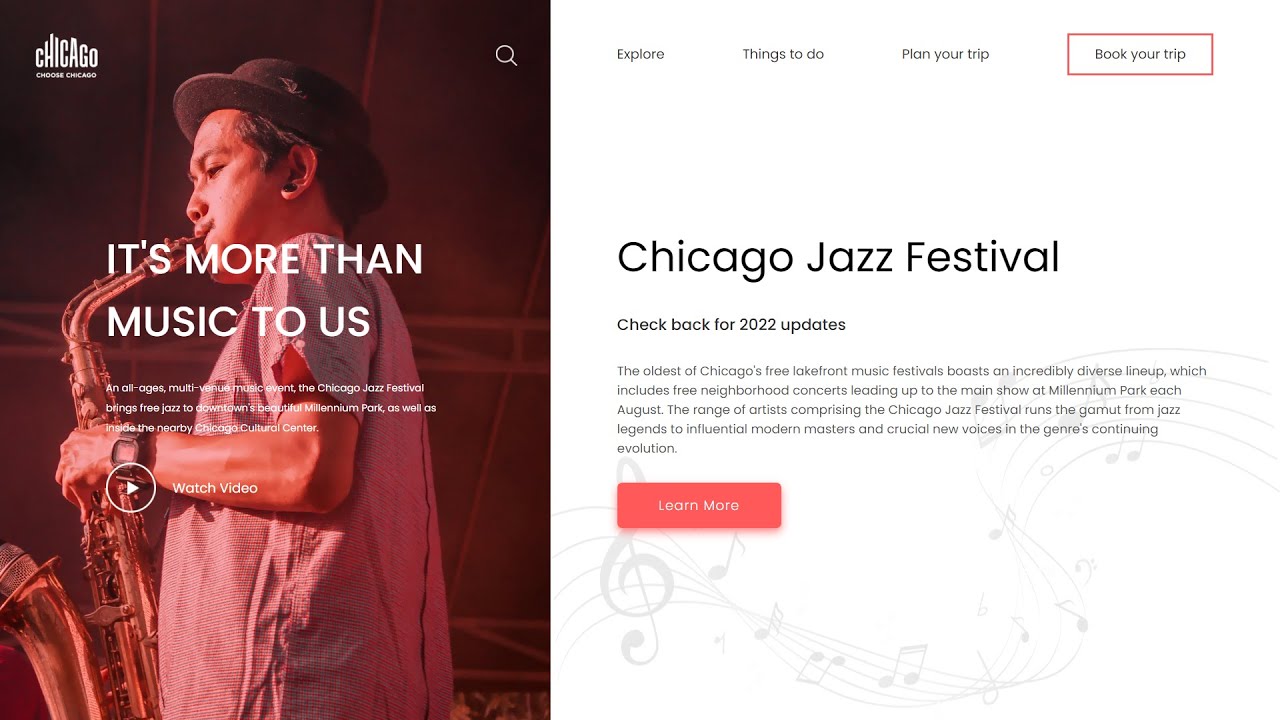 'Video thumbnail for How To Make A Website Using HTML And CSS _ Website Design For Festival Event'