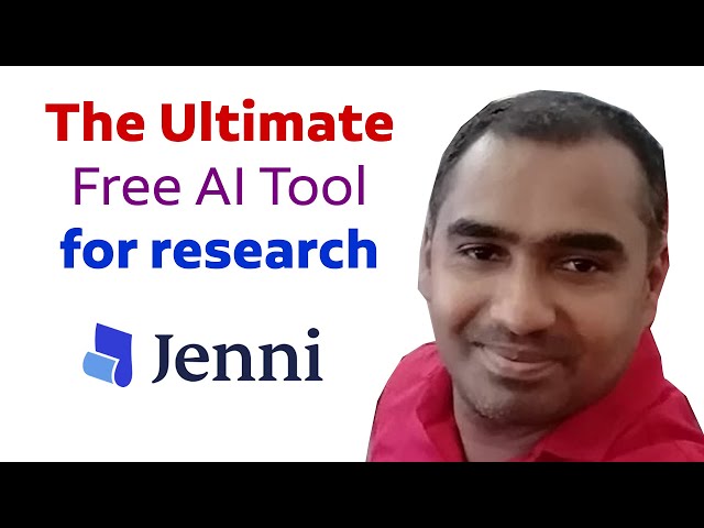 Video thumbnail for The Ultimate Free AI Tool for research Jenni AI