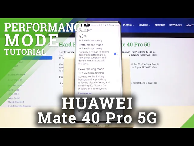 Video thumbnail for How to Activate High Performance Mode on HUAWEI Mate 40 Pro 5G – Power Management