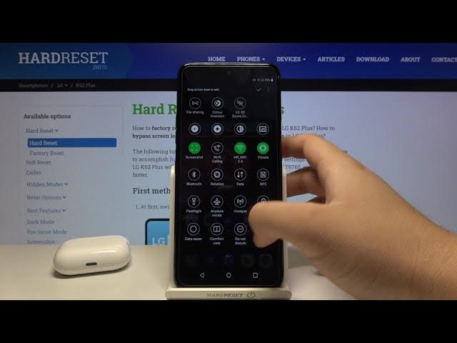 Video thumbnail for How to Adjust Notification Bar Icons in LG K62 Plus – Reorder Upper Panel Shortcuts
