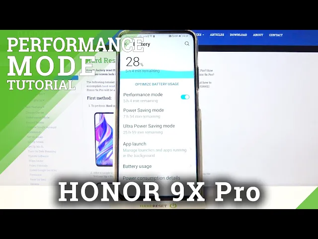 Video thumbnail for How to Enable High-Performance Mode on HUAWEI Honor 9x Pro – Maximize Display