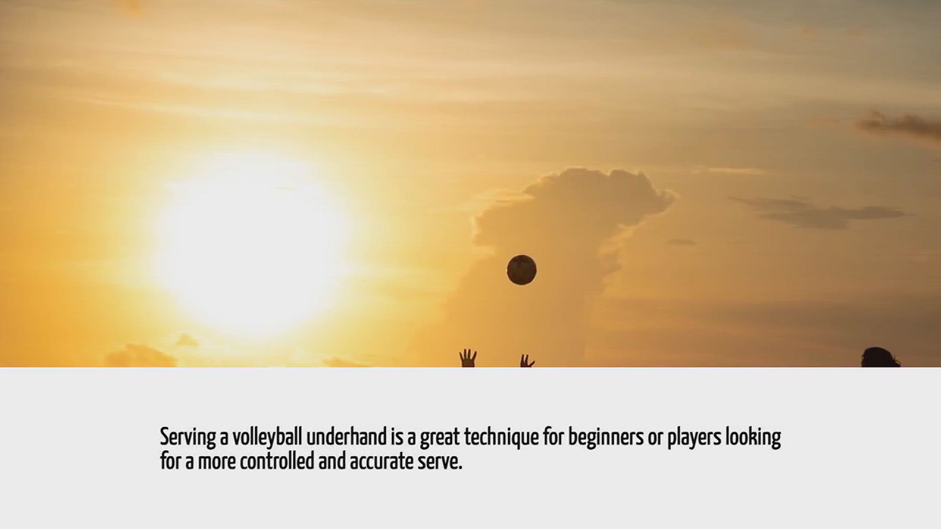 Video thumbnail for How To Serve Volleyball Underhand
