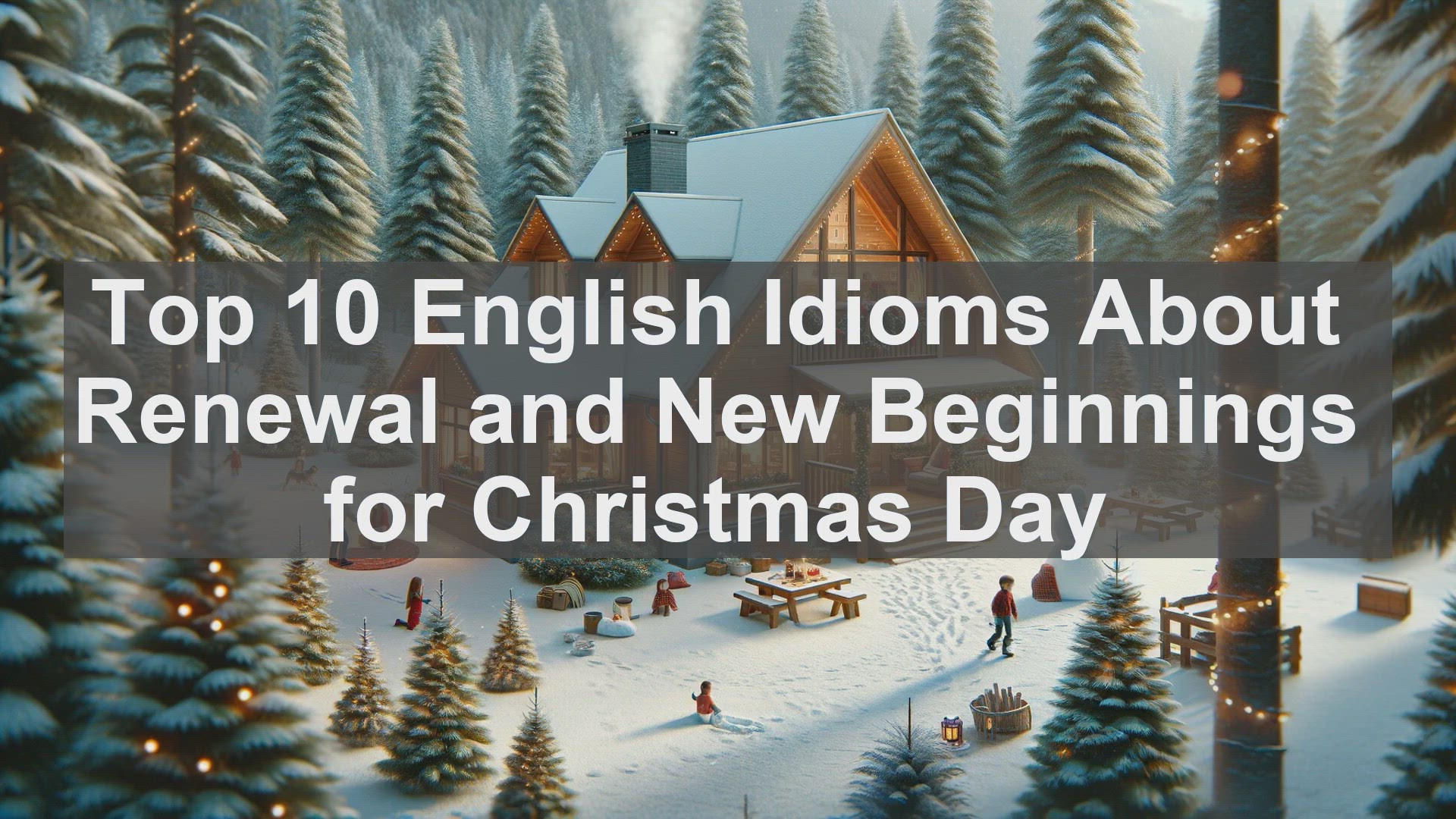 'Video thumbnail for Top 10 English Idioms About Renewal and New Beginnings for Christmas Day'