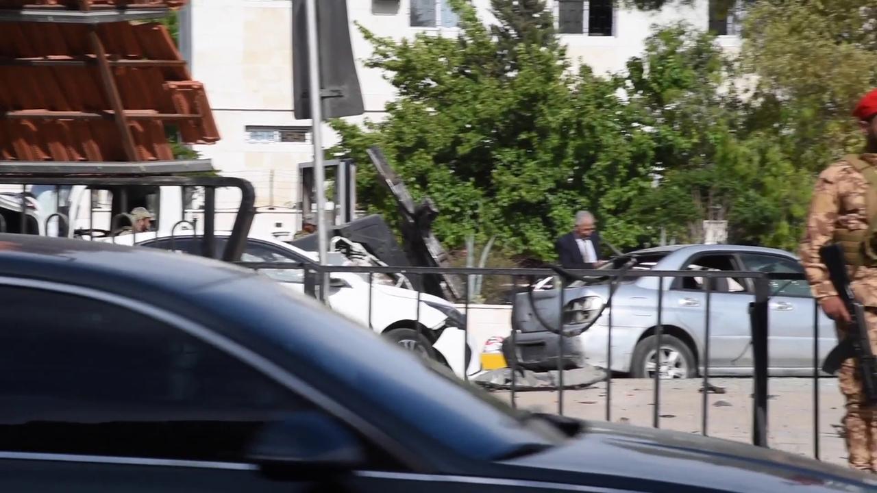 Video thumbnail for Syria: Soldier killed in Damascus car bomb attack.