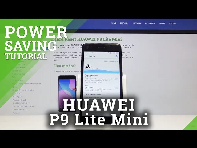 Video thumbnail for How to Activate Power Saving Mode in HUAWEI P9 Lite Mini - Low Power Solution
