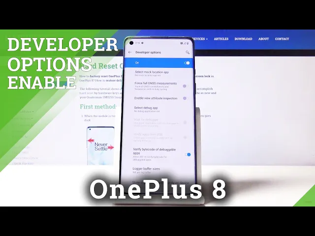 Video thumbnail for Developer Options in OnePlus 8 – OEM Unlock & USB Debugging