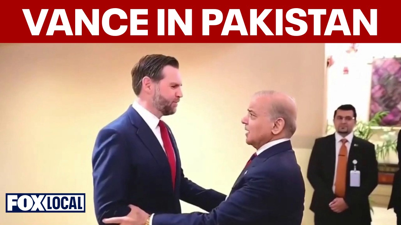 Video thumbnail for JD Vance in Pakistan to discuss Iran ceasefire
