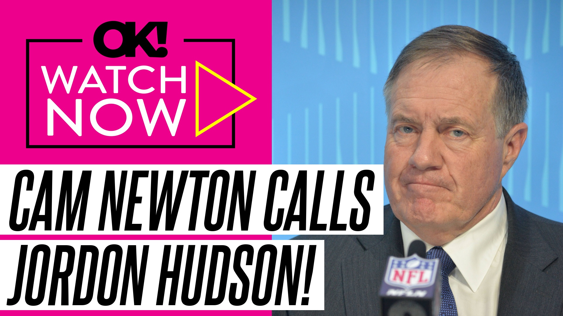Video thumbnail for Bill Belichick's Former Player Cam Newton Says Jordon Hudson Relationship Is a 'Distraction'