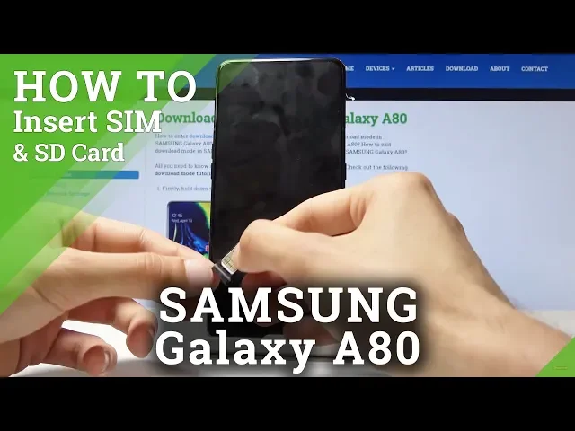 Video thumbnail for How to Install Nano SIM Card in SAMSUNG Galaxy A80 - Insert SIM Card