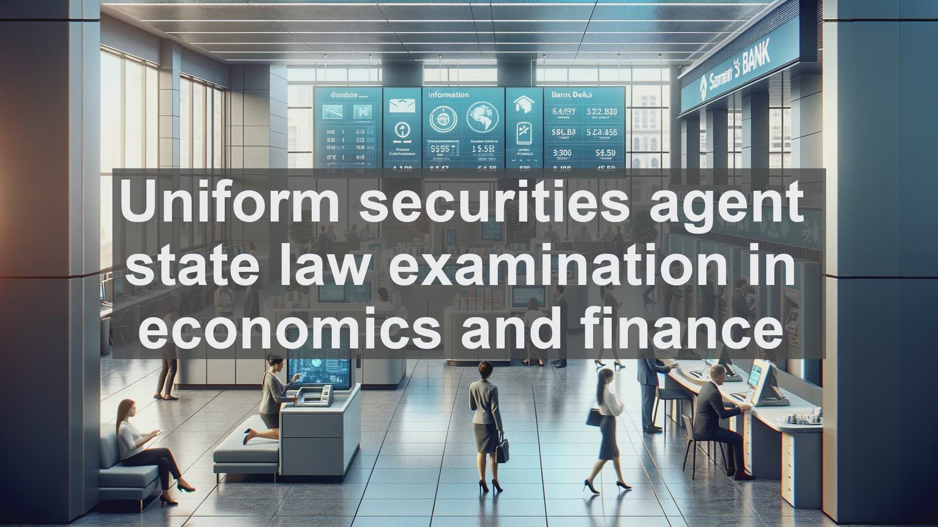 'Video thumbnail for Uniform securities agent state law examination in economics and finance'