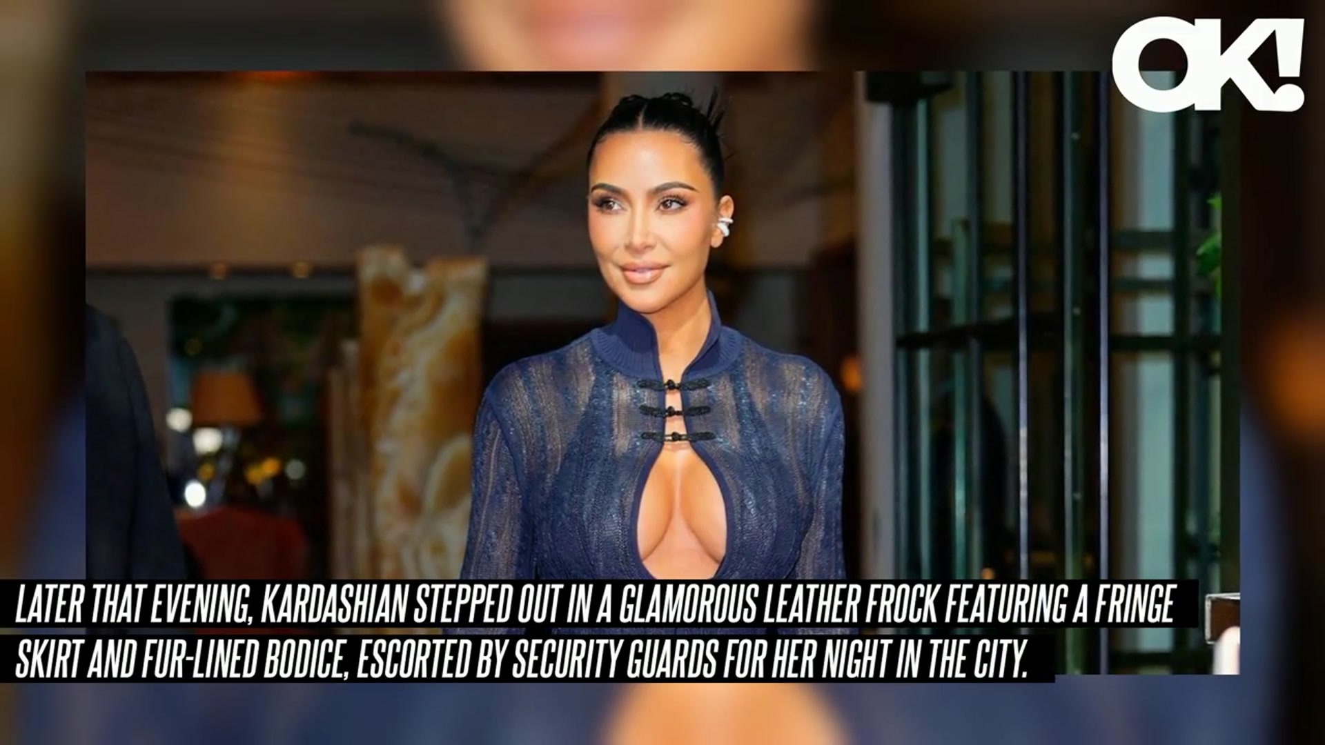 'Video thumbnail for Kim Kardashian Flashes Her Cleavage in Peekaboo Dress During New York City Outing After Detailing Health Scare: Photos'